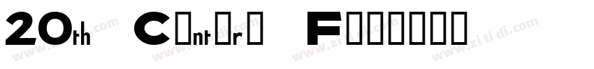 20th Century Fox字体转换